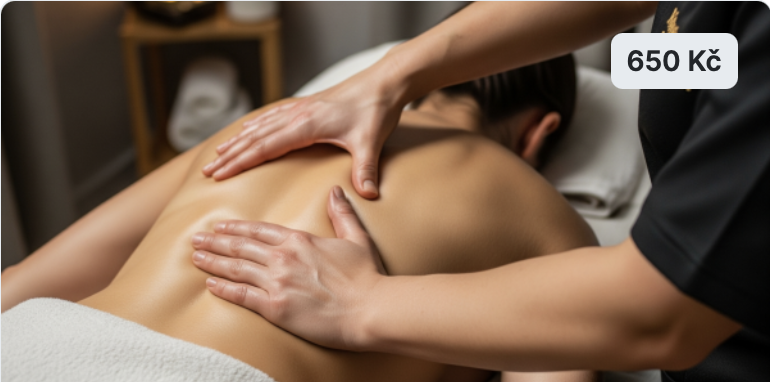 Masáž zad, šíje a nohy zezadu