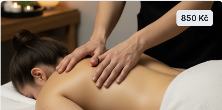 Masáž zad, šíje a nohy zezadu